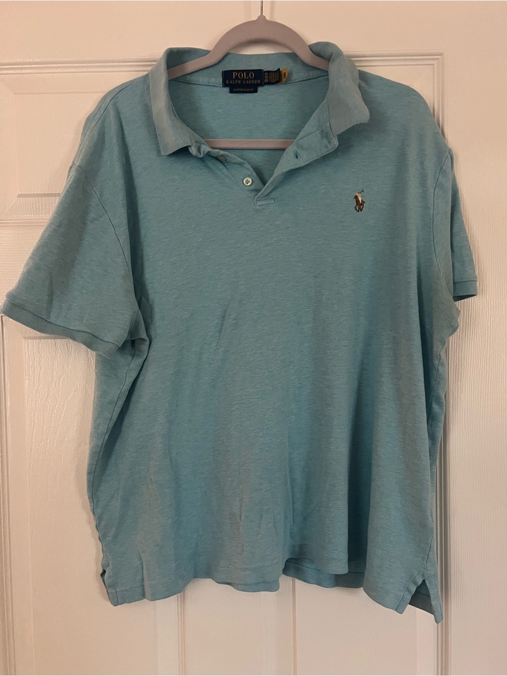 Ralph Lauren Men’s Polo in Light Blue with Embroidered Pony